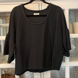 Madewell Black Knit Top